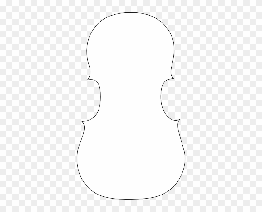 Simple Cello Outline Clip Art - Cello Contour #705652