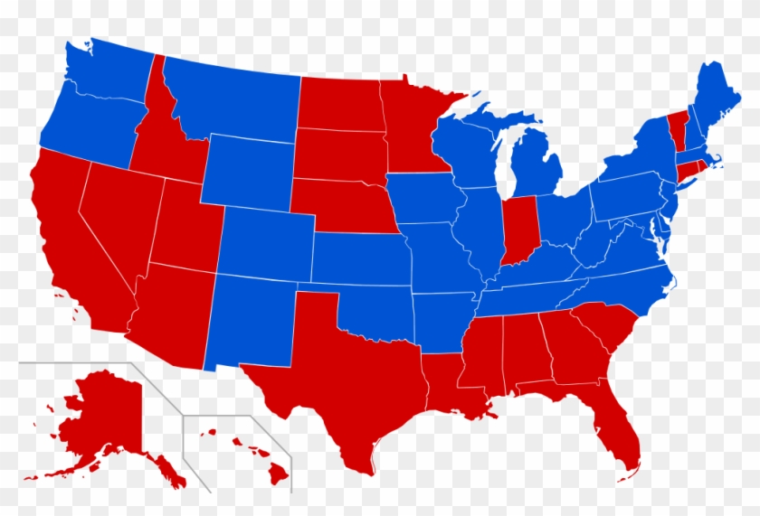 United States Governor Political Map - Parties And Elections In America: The Electoral Process #705711