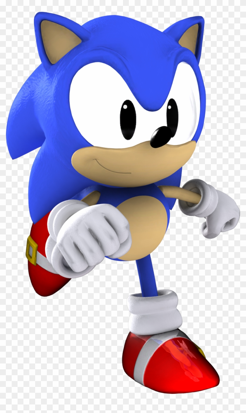 Sonic The Hedgehog Clipart Classic - Classic Sonic The Hedgehog 3d #706046