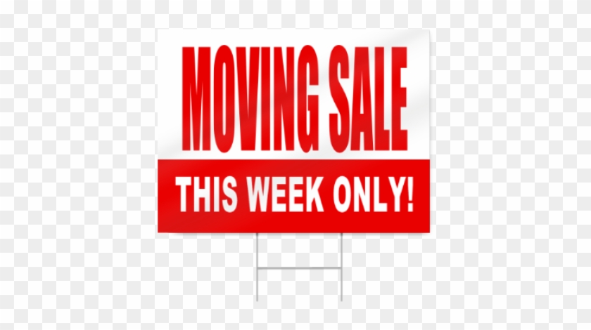 Moving Sale Sign In Red - 10in X 3in Authorized Personnel Only Beyond #706321