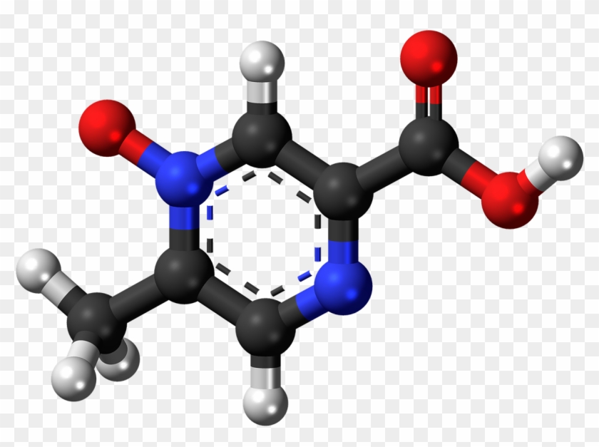 Acipimox Molecule Structure Transparent Image - Amine Compounds (chemical Compounds) #706327