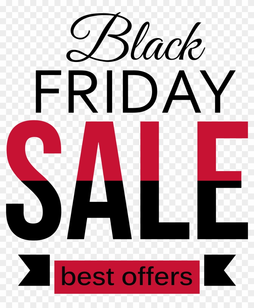 Black Friday Sale Red And Black Clipart Png Picture - Barber Shop Window Sign Vinyl Sticker #706392