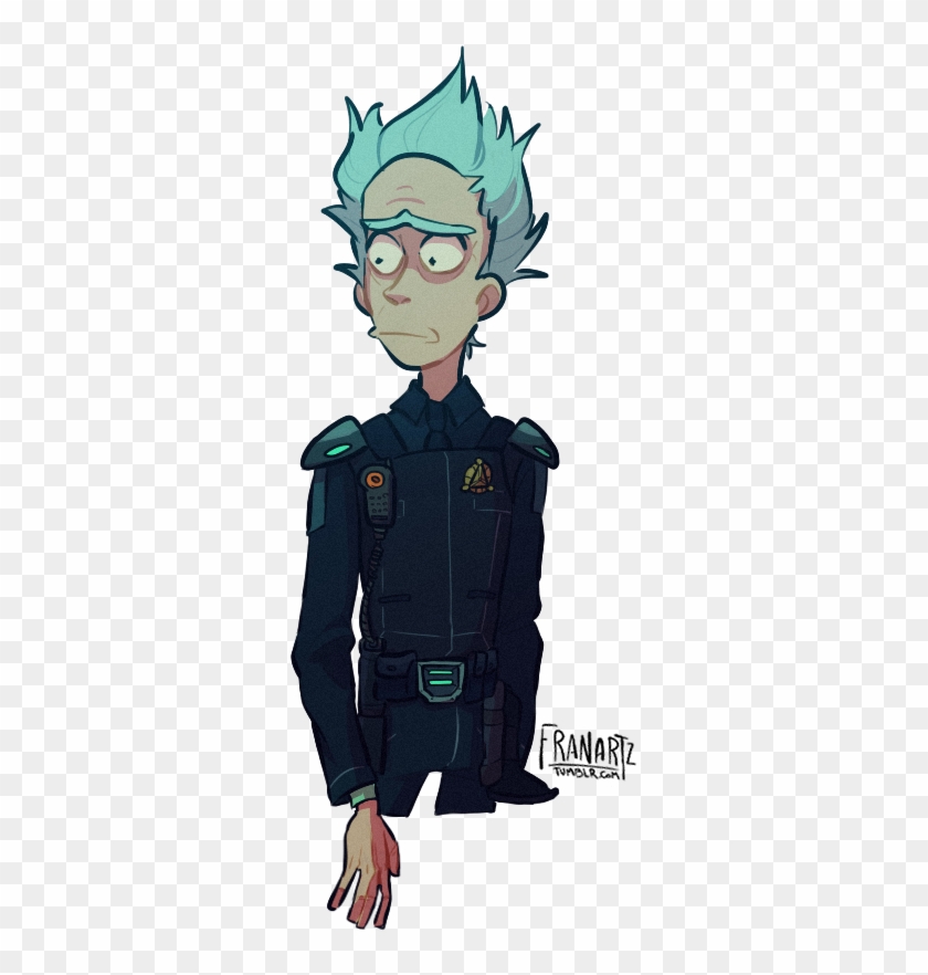 “ It Was His First Day Give Him A Break I Loved - Rick And Morty Cop Rick #706498
