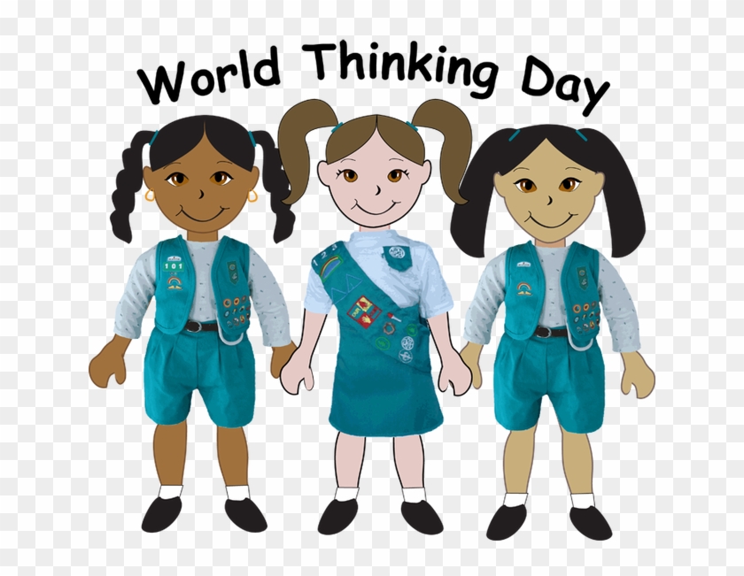 World Thinking Day Girls Graphic - National Girl Scout Day #706554