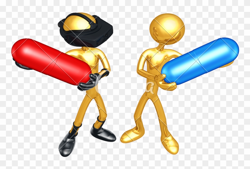 Man With Virtual Reality Headset - Cartoon #706666