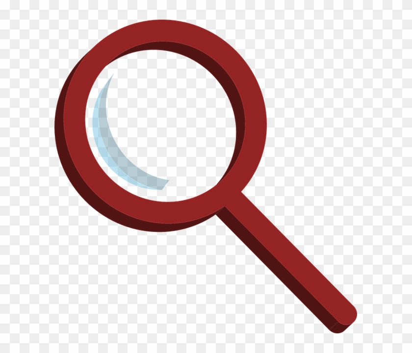 Detail Work - Magnifying Glass Vector Red #706695
