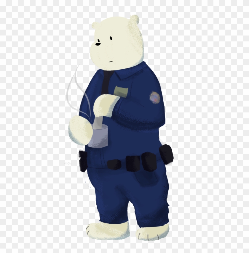 Quick Drawing Of Ice Bear In A Uniform/ As A Police - Teddy Bear #706701