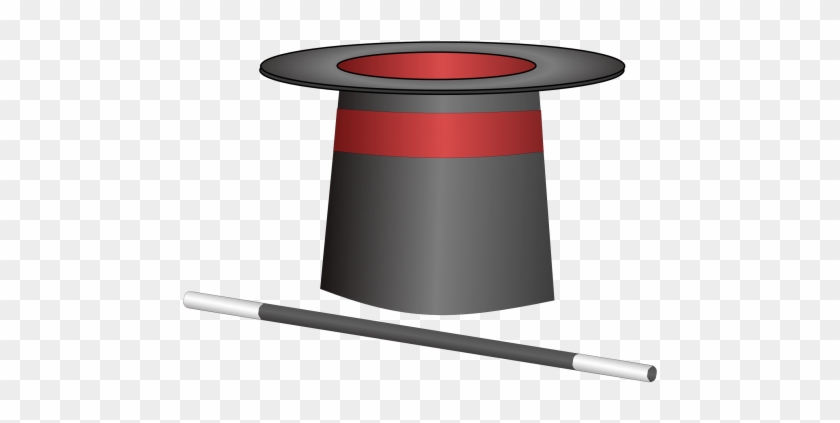 Magician Hat With Wand Png Transparent Image - Png Magician Cap #707109