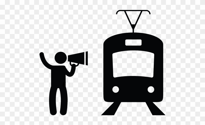 Yelling At Trains - Pictogram #707116