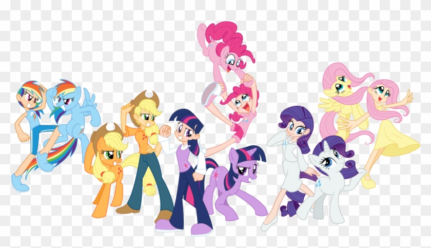Rainbow Dash Twilight Sparkle Pinkie Pie Spike Rarity - My Little Pony Human #707133