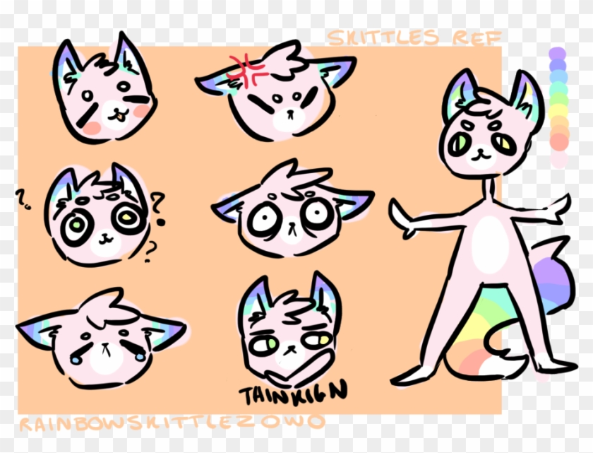 Skittles Reference Sheet By Rainbowskittlezowo - Cartoon #707135