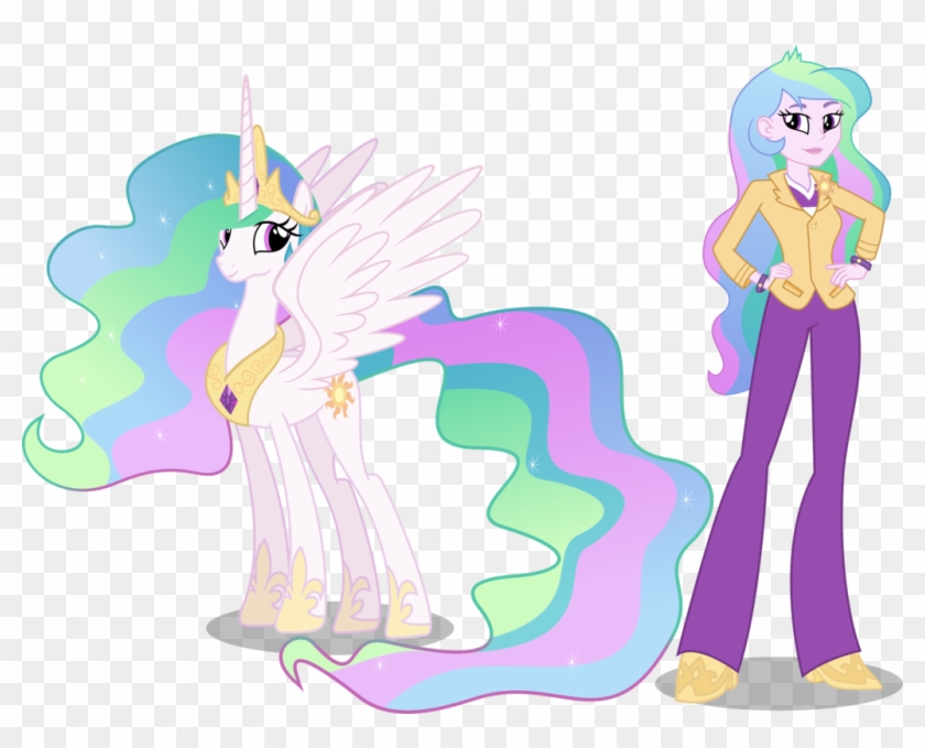 Princess Celestia And Principal Celestia By Vector-brony - Equestria Girls Princesa Celestia #707253