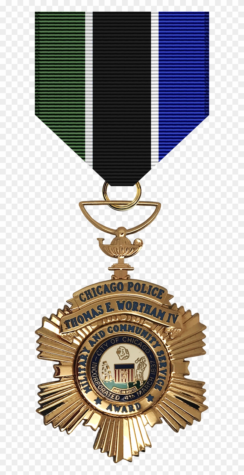 Wortham Military And Community Service Award Medal - Award #707288
