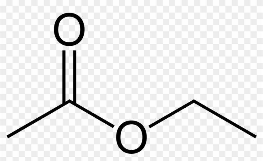 Ethyl Acetate 2d Skeletal - Acetic Acid Structural Formula #707334