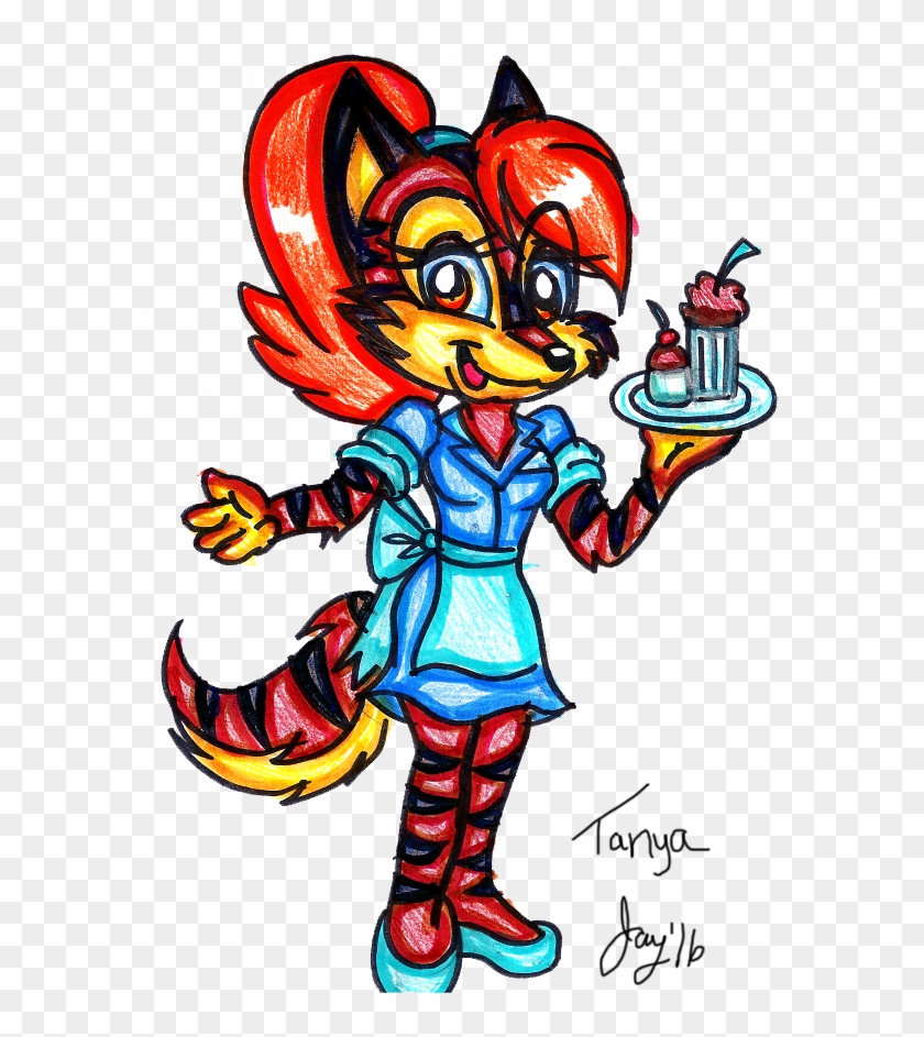 Tanya The Tigerdog By Jayfoxfire - Cartoon #707521