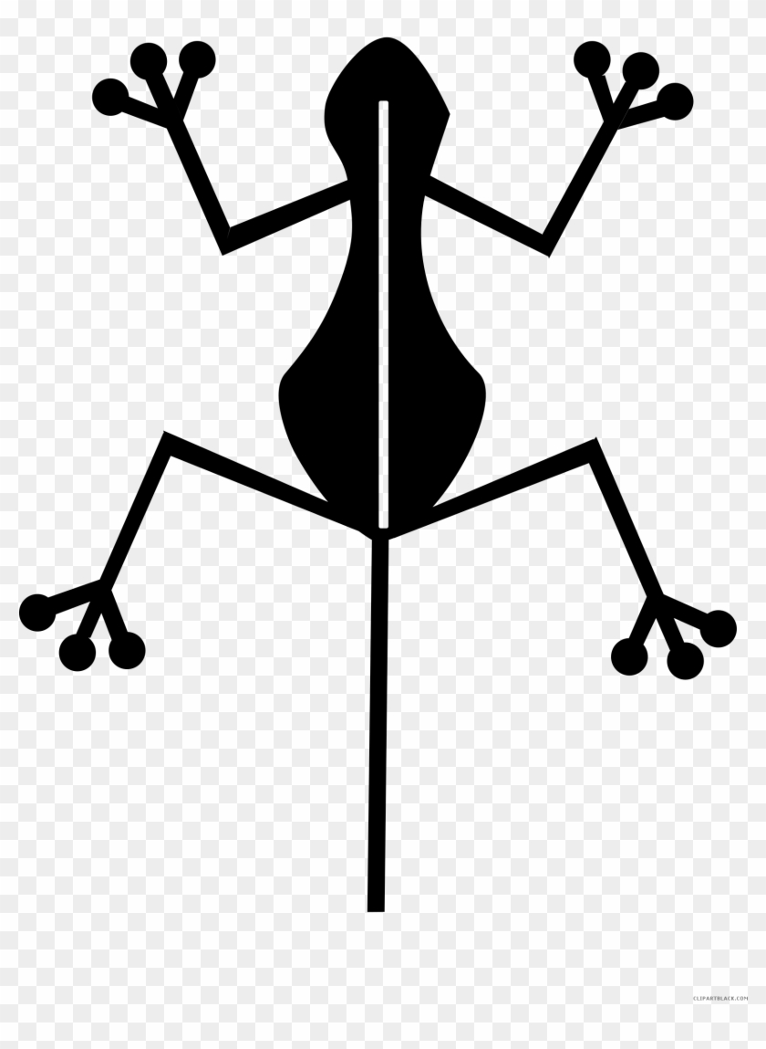 Frog Silhouette Animal Free Black White Clipart Images - Imagenes Precolombinas Animales #707894