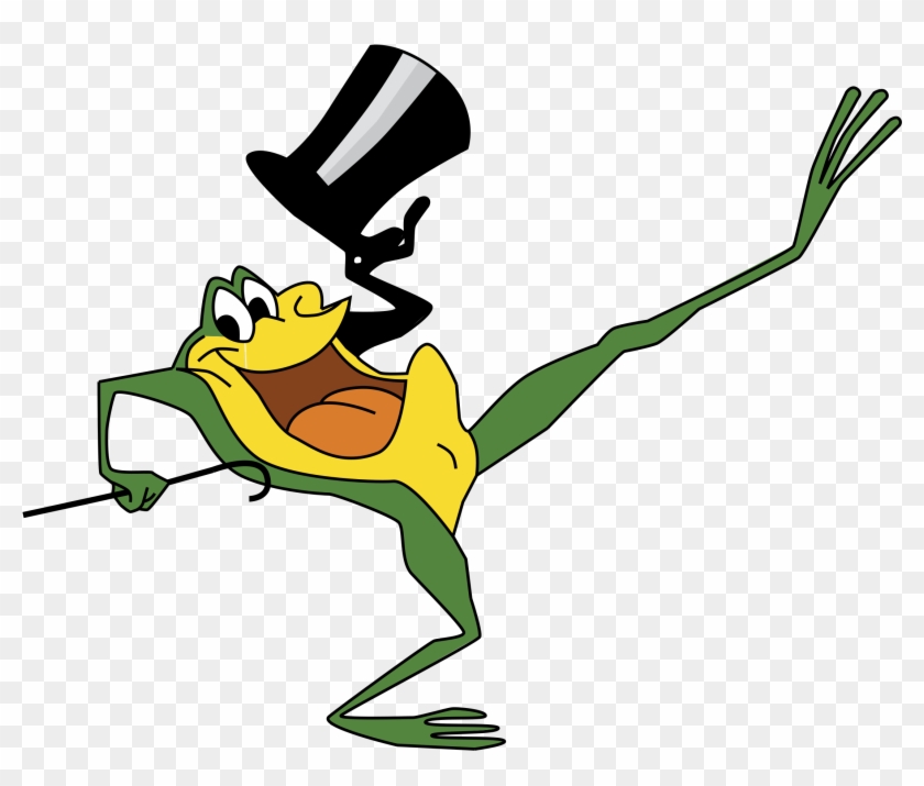 Warner Bros Michigan J Frog Logo Black And White - Hello My Baby Hello My Honey #707912