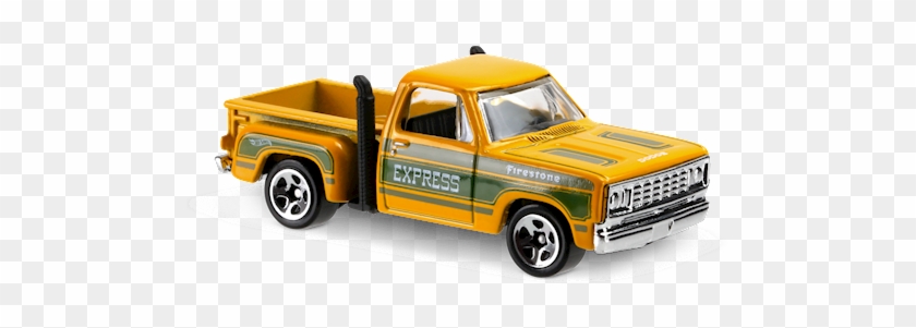 1978 Dodge Li'l Red Express Truck In Yellow, Hw Hot - 1978 Dodge Lil Red Express Truck Hot Wheels #708050