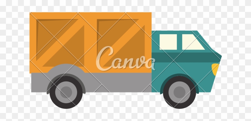 Truck Transportation Delivery Design - Vector Graphics #708100
