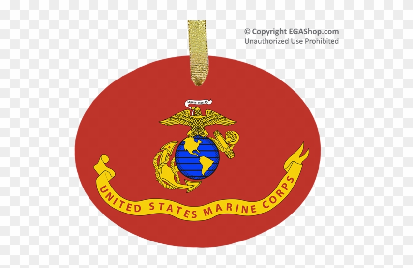 Marine Corps Flag Glass Ornament - Pro Pad Inc. Pro Pad Marine Corps Flag 10"x15" (#flg-mar15) #708233