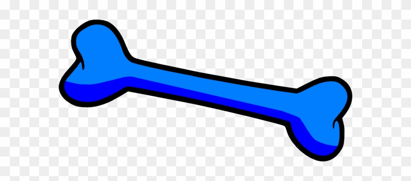 Blue Dog Bone Clip Art - Blue Dog Bone Clip Art #708351