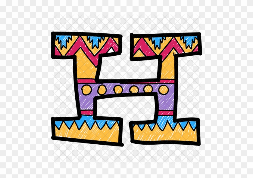 Alphabet Letter H Icon - Letter #708610