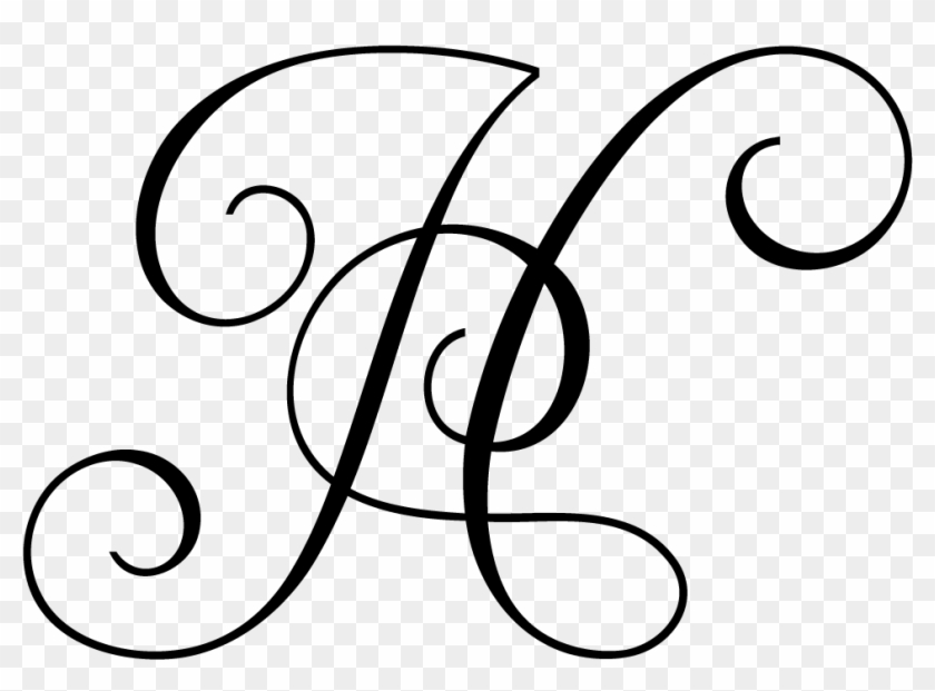 Monogram Letter H - Wall Decal #708675