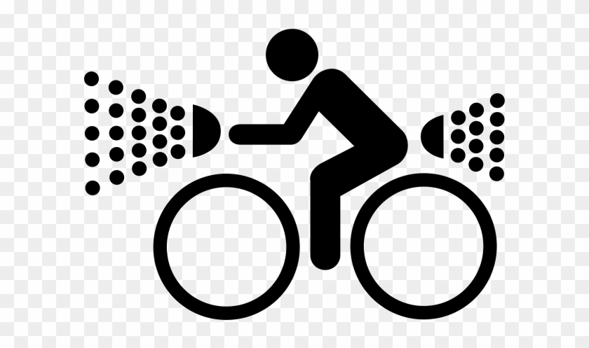 Bicycle Light Rubber Stamp - Bike Light Icon Png #708714