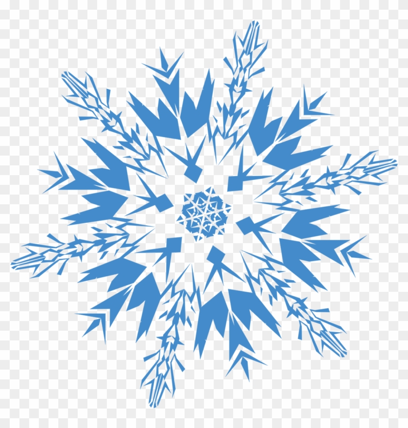 Clipart Snowflake Black And White Download - Transparent Background Snowflake Clipart #708781