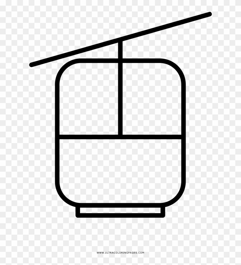 Cable Car Coloring Page - Drawing #708780