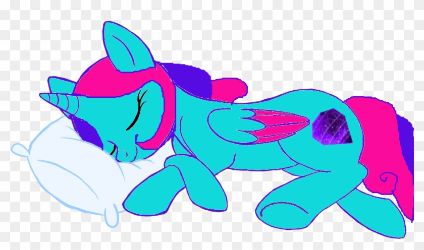 Sleeping On The Pillow Alicorn Pony Base By By Lupexdusty - Pony Sleeping #708813