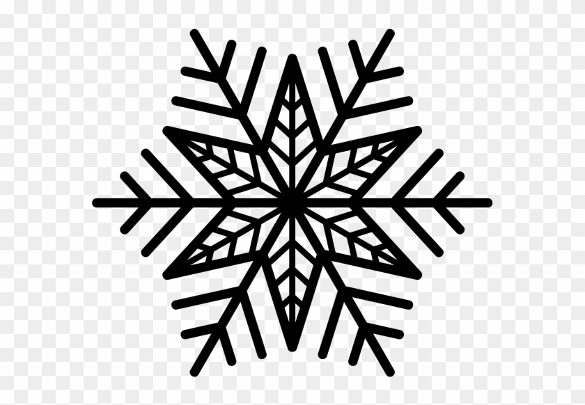 Snowflake Rubber Stamp - Simbolo Frio Vetor #709003