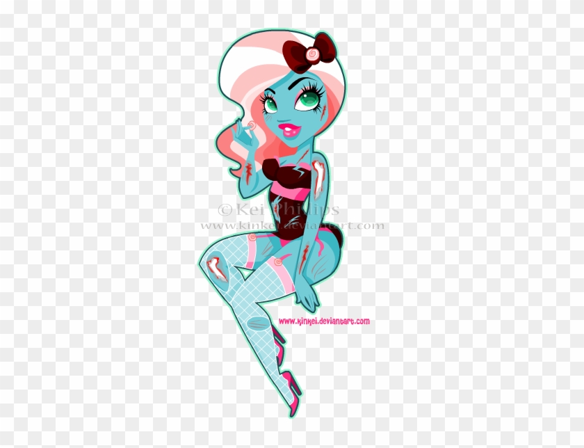 Sweet Zombie Pin Up By Kinkei - Zombie Pin Up Girl Cartoon #709032