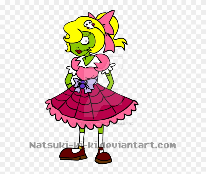 Cartoon Zombie Girl By Inkblot-rabbit - Cartoon #709153