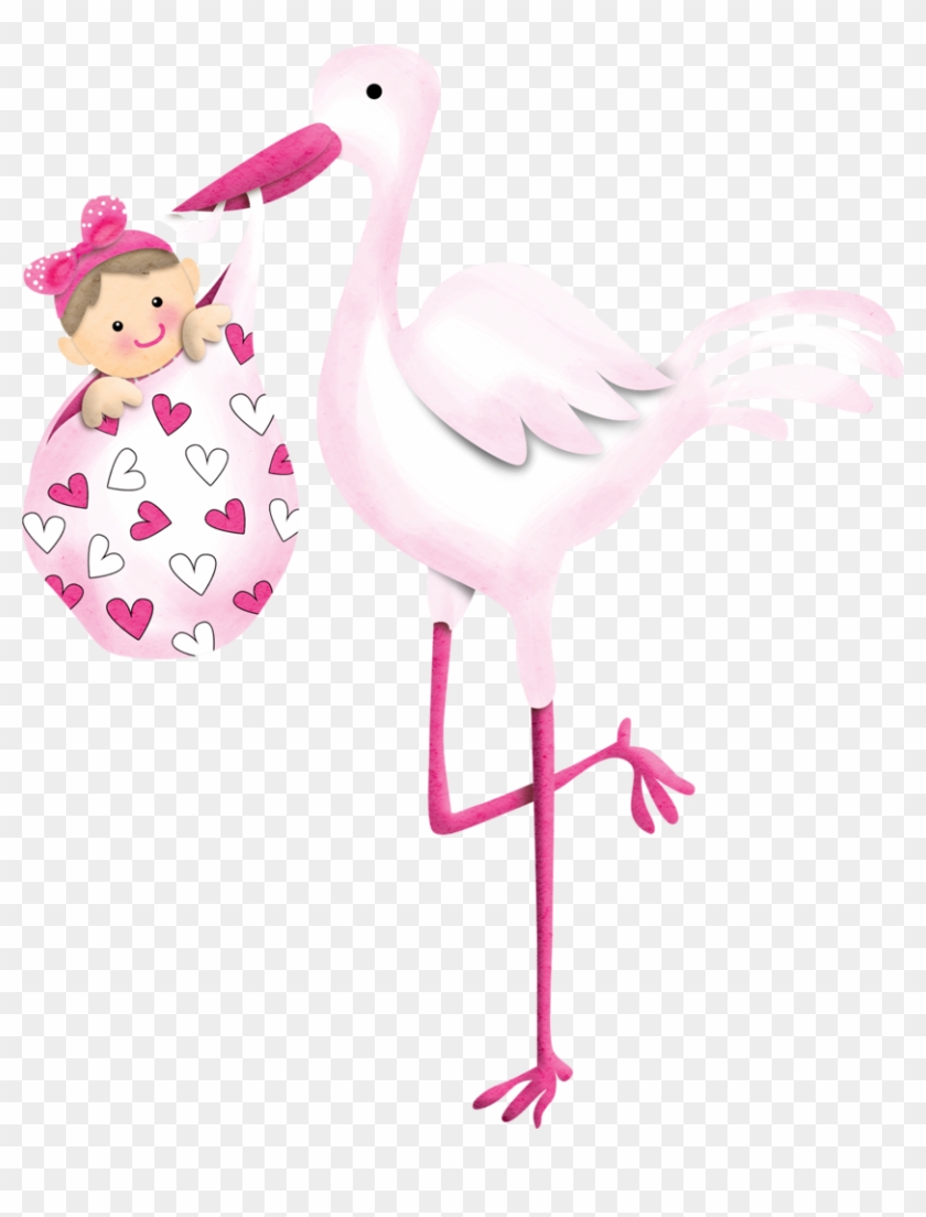 Infant Child Baby Shower Drawing Birth - Cegonha Com Bebe Menina Png #709306