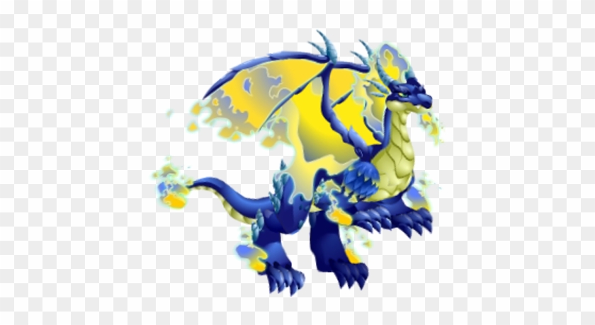 Blue Dragon Clipart Fire - Blue Fire Dragon Dragon City #709334