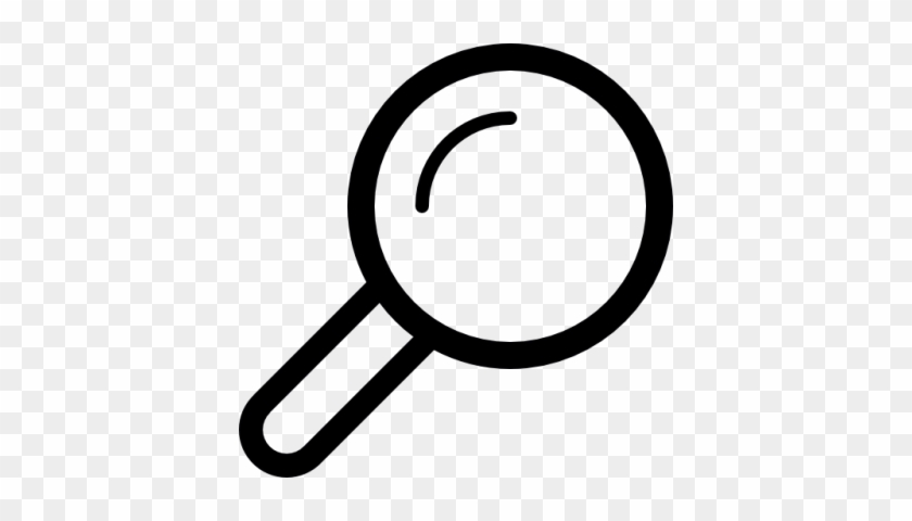 Research And Analysis - Magnifying Glass Icon Png #709484