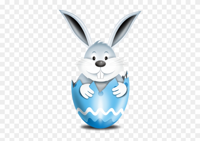 "bunny In Blue Egg Icon\ - Easter Egg Bunny Men's T-shirt #709528