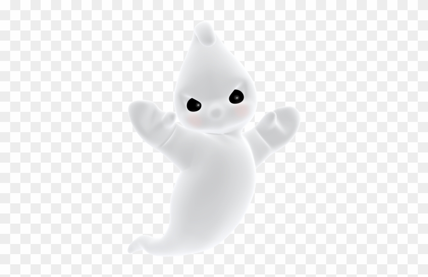 3d Angry Cute Ghost Png Clipart - Cute Ghost Transparent Background #709638