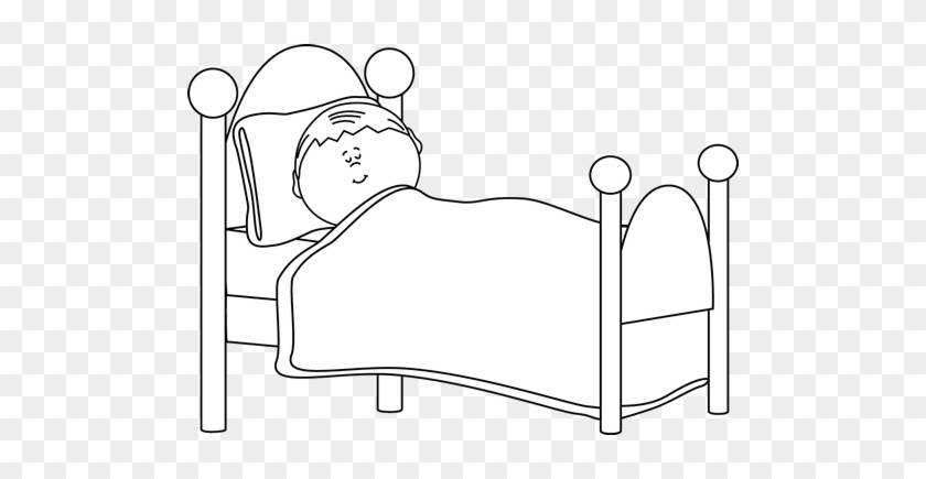 Black And White Child Sleeping Clip Art - Sleeping Black And White #709679