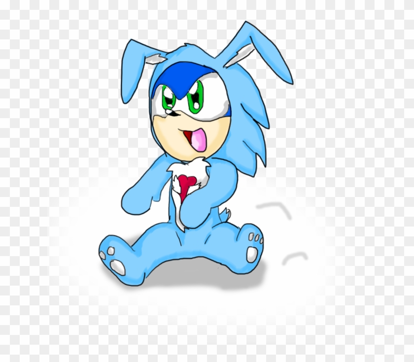 Baby Sonic Swift Heart Rabbit By Mslunarumbreon - Care Bears And Sonic #709714