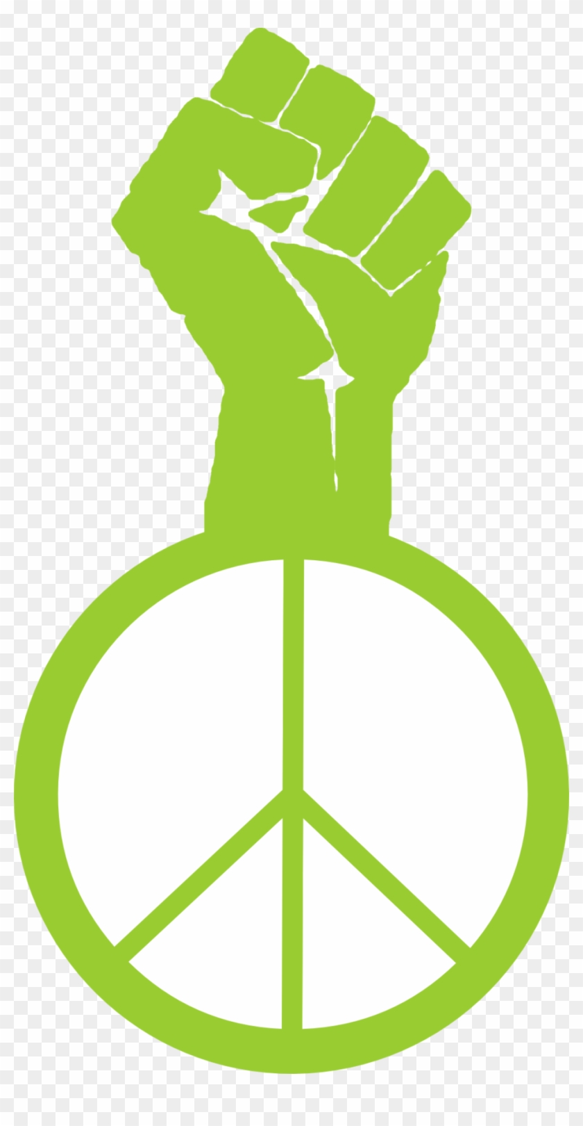 Wall Street Clip Art Design Medium Size - Fist Peace Sign #709721