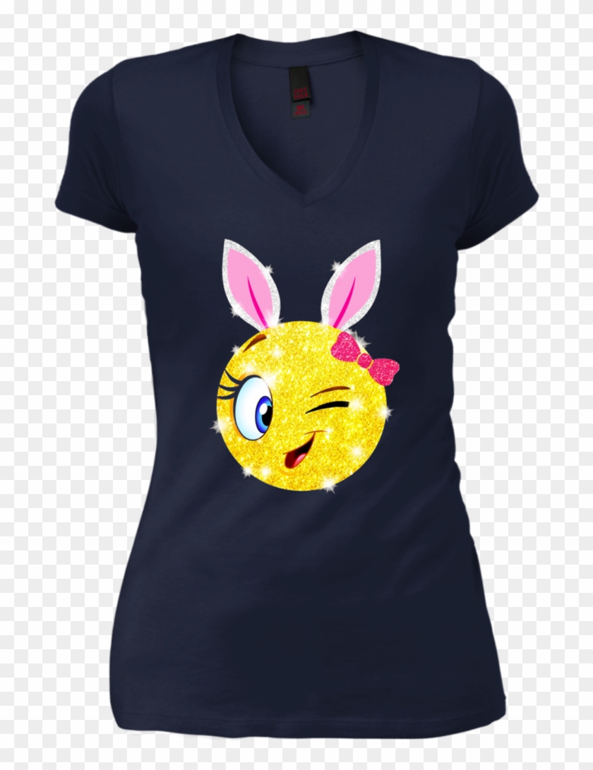 Easter Bunny Emoji T-shirt Cute Emoji Bunny Shirt - Easter Bunny Emoji Tshirt #709733