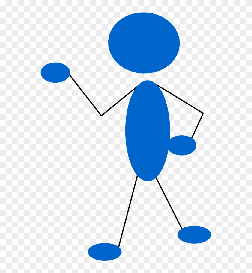 Stick Figure Clip Art - Stick Man Pointing Clipart #709780