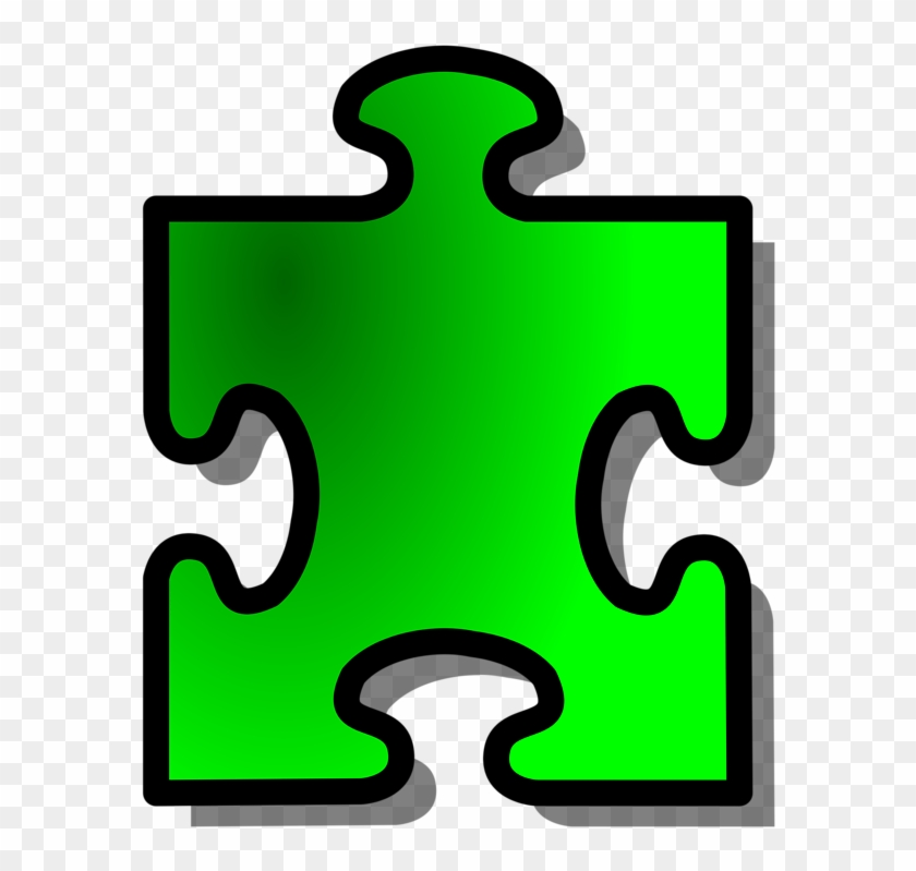 Illustration Of A Green Puzzle Piece - Puzzle Pieces Clip Art #709811