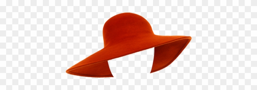 Philip Treacy London Burnt Orange Widebrim - Philip Treacy Hats Brim #709876