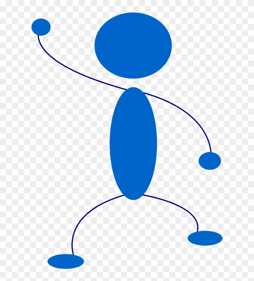 Stick Figure Clip Art - Animated Person Waving #709878