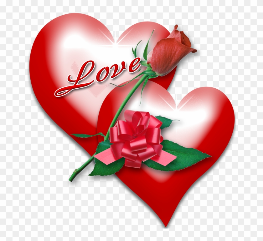 Clip Art - Valentine Hearts And Roses #709943