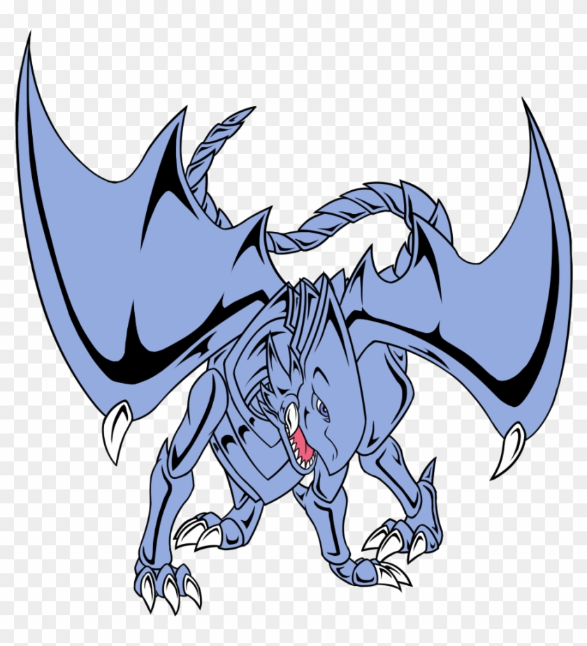 D - T - I - M Blue Eyes White Dragon By Redthegamr - Illustration #709986