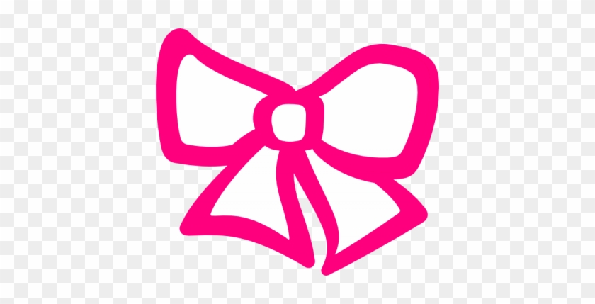 Pink Hair Bow Clip Art At Clker Com Vector Clip Art - Cartoon Bow No Background #710097